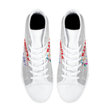 D25 High-Top Canvas Shoes - White