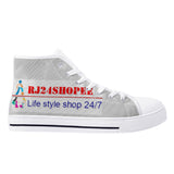 D25 High-Top Canvas Shoes - White