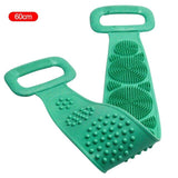 Silicone Back Scrubber Soft Loofah Bath Towel Bath Belt Body Exfoliating Massage For Shower Body Cleaning Bathroom Shower Strap