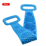 Silicone Back Scrubber Soft Loofah Bath Towel Bath Belt Body Exfoliating Massage For Shower Body Cleaning Bathroom Shower Strap
