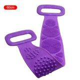 Silicone Back Scrubber Soft Loofah Bath Towel Bath Belt Body Exfoliating Massage For Shower Body Cleaning Bathroom Shower Strap